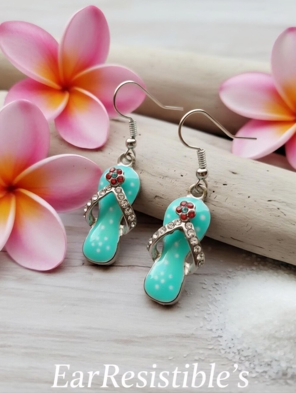 Crystal Flip Flop Earrings